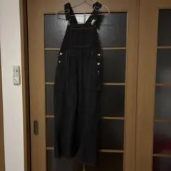 AS KNOW AS plus ダークデニム サロペット