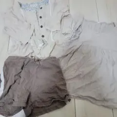 Biquet 120サイズ カーディガン&チュニックショートパンツセット