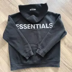【値下げ】ESSENTIALS フード付きパーカー ダークグレー L