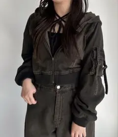 apres jour mignon デニムパーカー