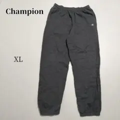 Champion グレー XL スウェットパンツ　刺繍ロゴ