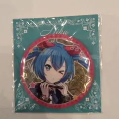 プロセカ　はぴこれ　初音ミク　バースデー　缶バッジ プロセカ はぴこれくじ バースデーギフト 初音ミク 箔押し缶バッジ F 4