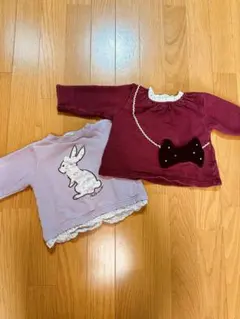 女の子用トップス2点セット