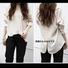 【Spick & Span】PEビエラ ウシロボタンシャツ2 スキッパーのサムネイル