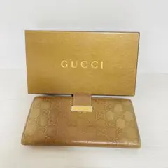 GUCCI GGパターン 長財布 お値下げ ¥18500→13500 - メルカリ