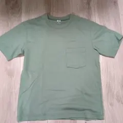 UNIQLO ユニクロU　くすみグリーン Tシャツ 160サイズ