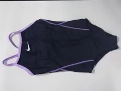 Nike 女の子用スクール水着 XS ネイビー/パープル130cmXS