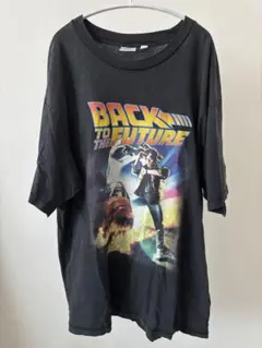 【公式】GU バックトゥザフューチャー Tシャツ L スミクロ ヴィンテージ風のサムネイル
