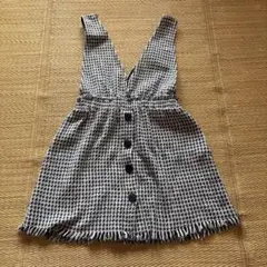 ZARA ツイードジャンパースカート