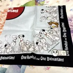 ディズニー 大判ハンカチ バンダナ 101匹わんちゃん レトロ ヴィンテージ ➁