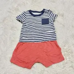 GAP ストライプ柄ロンパース・カバーオール