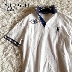 【美品】ポロゴルフ POLO GOLF ポロシャツ ホワイト