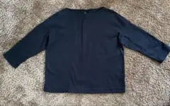 【無印良品】黒　カットソー　5分袖　7分袖