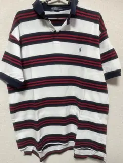 Polo by Ralph Lauren ストライプポロシャツ L