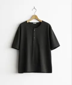 【WYM】REFINED RIB STRETCH HENLEY TEE