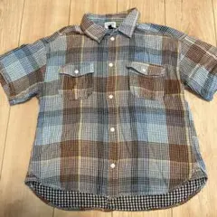 F.O.KIDS チェック柄 半袖シャツ 140