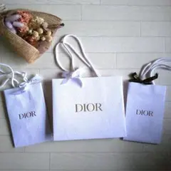 DIOR ] ディオール 紙袋 ショッパー 3枚セット 美品 格安☆