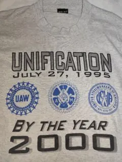 90s米国製 フルーツオブザルーム 企業 労働組合 Tシャツ シングルステッチ