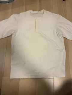 UNIQLO ワッフルヘンリーネック 半袖Tシャツ