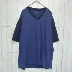 ユニクロ　エアリズム　半袖Tシャツ　ネイビー【XL】メンズ　スポーツウェア