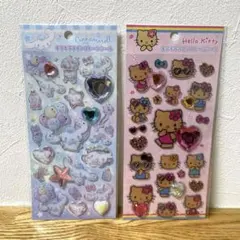 【国内正規品】キラキララインストーンシール　シナモロール　日焼けキティーサンリオ