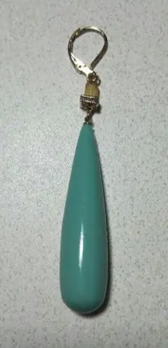 水色 ティアドロップ型 ペンダントトップ