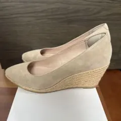 スコットクラブ nouer ベージュ スエード パンプス 38