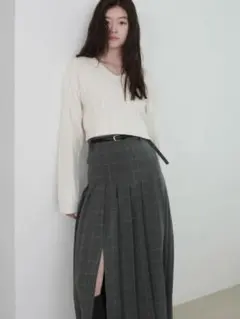rosarymoon Slit Pleated Skirtのサムネイル
