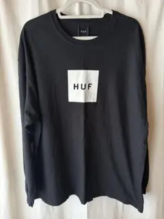 HUF ボックスロゴ 長袖カットソー XXL ブラック 黒のサムネイル