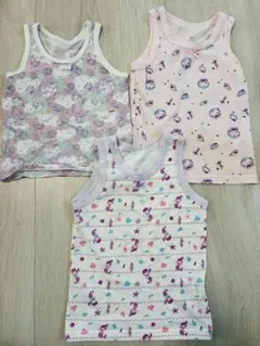 女の子　100cm タンクトップ 3枚セット