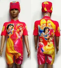 キャップつき★ディズニー・プリンセスのワンピース水着（1～2歳向け）C