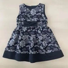 極美品COMME CA FOSSETTE ノースリーブワンピース 花柄 90cmのサムネイル