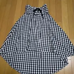 変形チェックスカート☆160