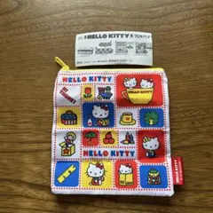 ハローキティ　70年代デザインコレクション スクエアポーチ ガチャガチャ