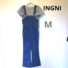 美品INGNI デニム　パンツ　オーバーオーサロペット　M
