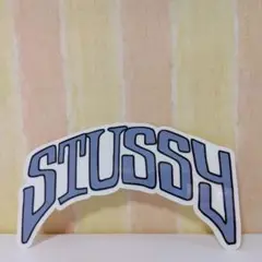 STUSSY ロゴステッカー ホワイト× グレー
