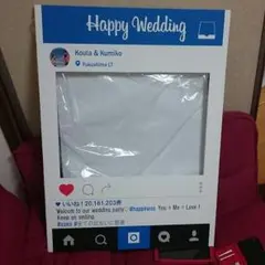 Instagram風ウェルカムボードA1ポスター★インスタボードインスタフレーム