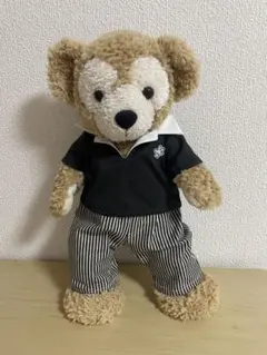ダッフィー 黒ポロシャツ&ヒッコリーパンツ☆ハンドメイドコスチュームのサムネイル