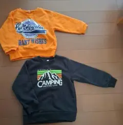 トレーナー　2着セット　裏起毛　男の子　100cm