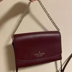 kate spade バーガンディ ショルダーバッグ 【値下げ中‼️】