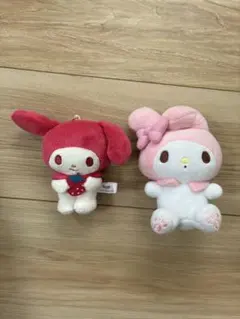サンリオ マイメロディ ぬいぐるみ マスコット 2種セットのサムネイル