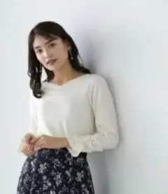 スモッキングパールニット NATURAL BEAUTY BASIC