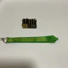 阪神タイガース 藤川球児 応援グッズ ピンバッジ ストラップ #22