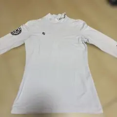 ホワイト ハイネック PGロゴ シャツ