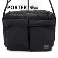 ポーター タンカー ショルダーバッグ L 2層 ブラック ナイロン 男女兼用