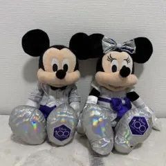 新品未使用 Disney 100周年 ミッキー ミニー ぬいぐるみ 希少 限定品 100周年 プラチナ ディズニー ミッキー ミニー