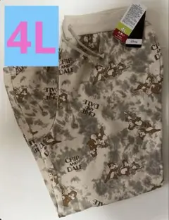 新品⭐️ディズニー チップとデール スウェットパンツ ジョガーパンツ 裏起毛 4L