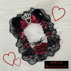 ブロマイド♡硬質ケース♡レースデコトレカ♡猫耳♡小悪魔♡ワインレッド♡ハロウィン