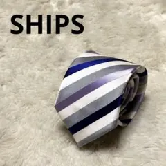 美品　シップス　レジメンタルストライプタイ　日本製のサムネイル