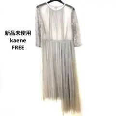 新品未使用■kaene◾️グリッターシースルー　チュールワンピース FREE